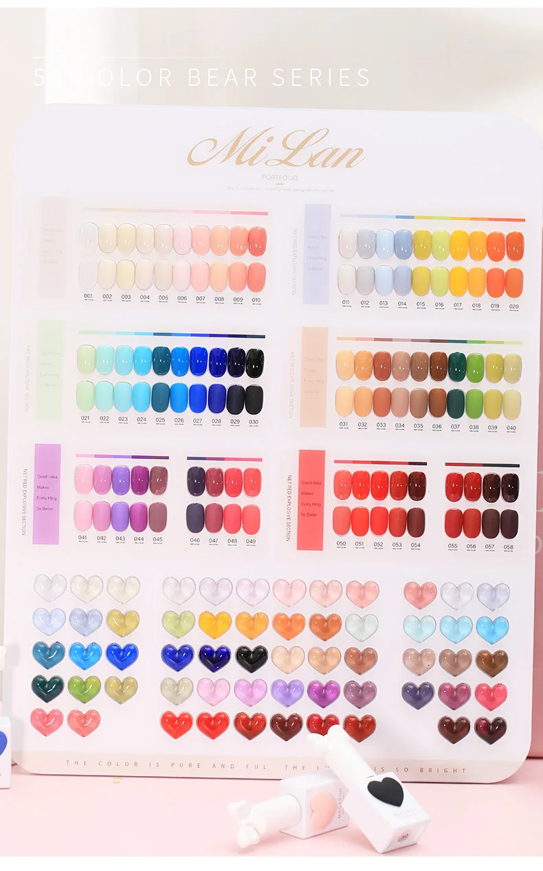 Sansu 58 Colors 3.0 Korean Nail Polish Popular Sweetheart Glue Nail