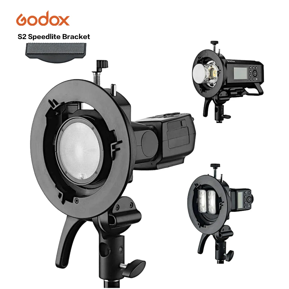 Godox S2 Speedlite S-Type Camera Flash Bracket Bowens Mount