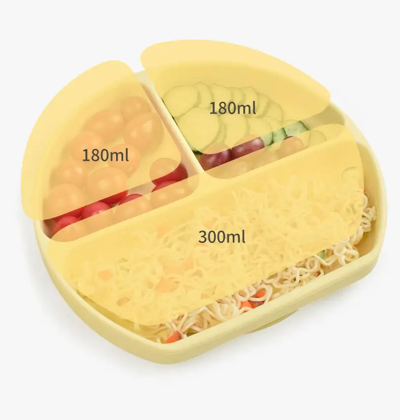 Food Grade Child Feeding Set Children Food Placemat Plate for Infant Silicone Products Manufacturer for Baby Silicone Plate