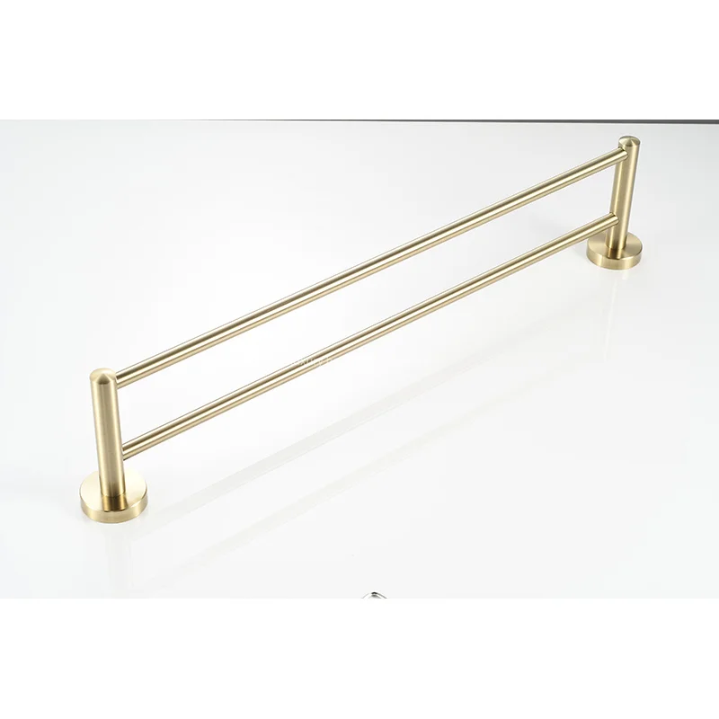 product high quality gold reinforced towel rack wall mounted bathroom accessories set towel rack cover-11