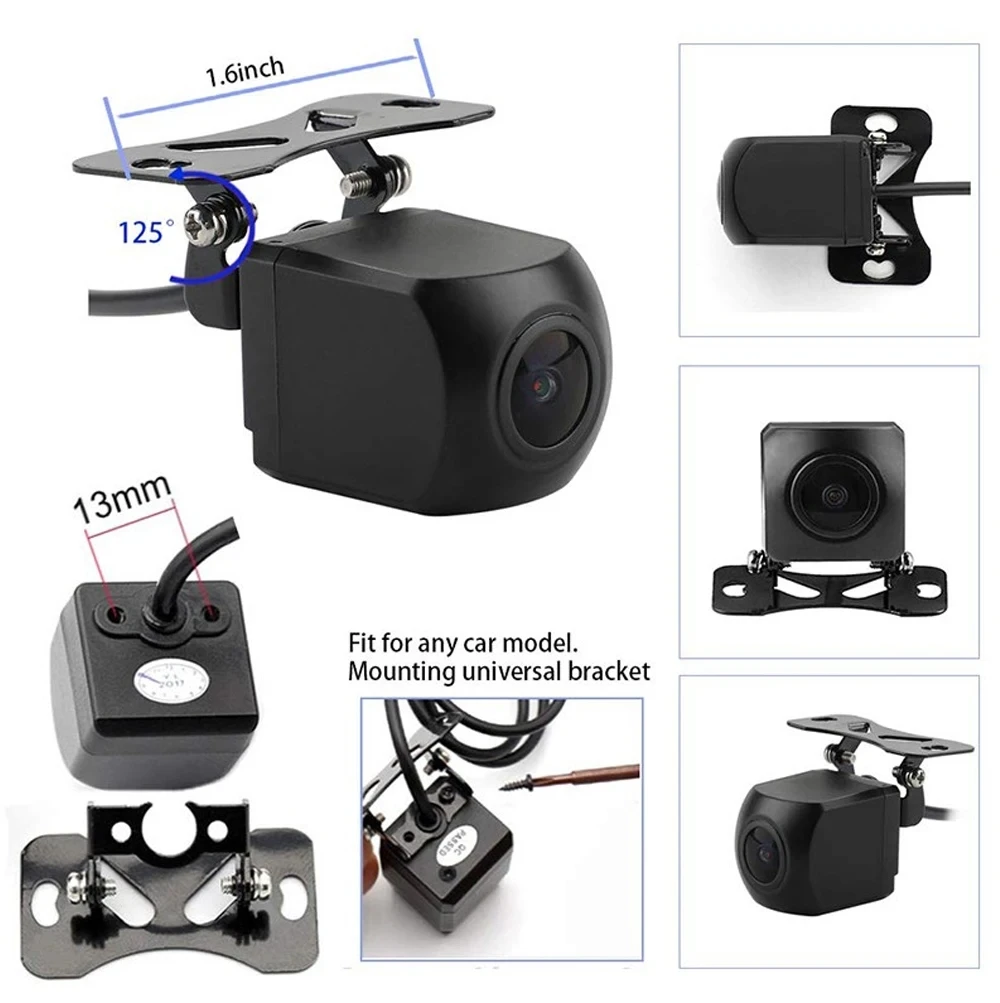 4Pin-12V-6M streaming media rear pull camera 170 wide angle reverse parking assist