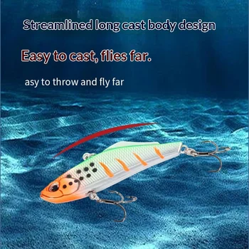 New Style Long-Cast ABS VIB Lure 70mm/155g Sea Fishing Tackle Bionic Snakehead Saltwater Fish Bait in Stock Wholesale – Hard Lure – view 2
