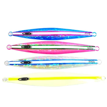 Sea Fishing Luminous Laser Imitation Bionic Metal Jig Lead Fish Lure 200/260/300g Without Hooks for Grouper Spanish Mackerel – Metal Jig – view 3
