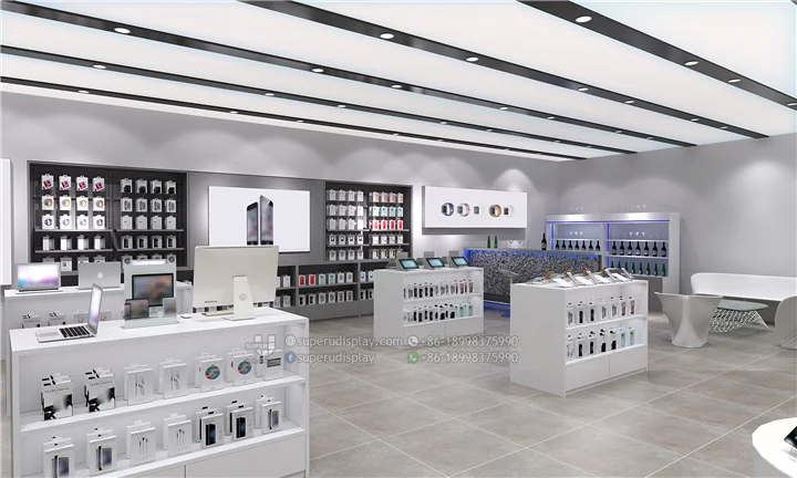 Free 3D Cellphone Mobile Shop Interior Design Showroom Design