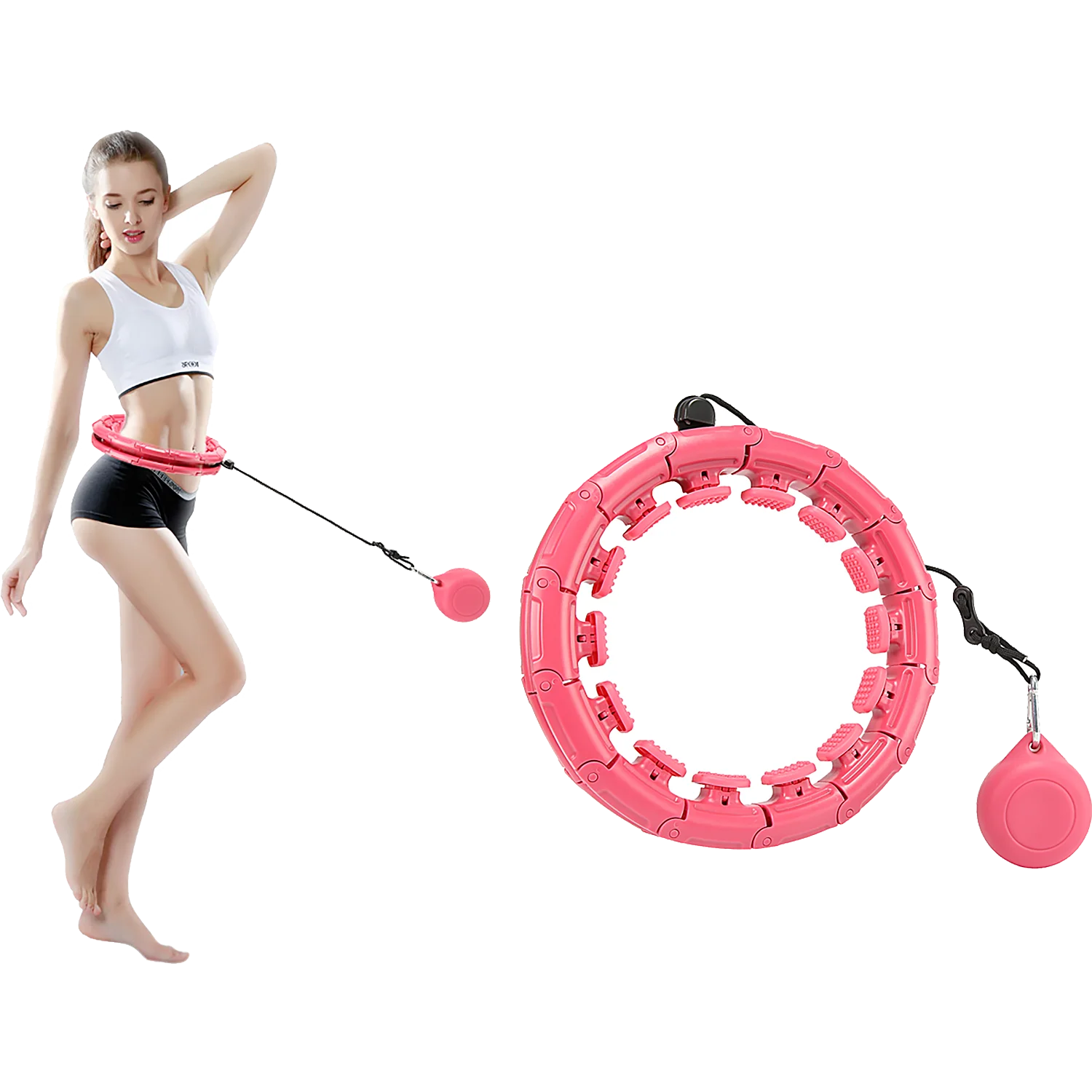 Smart Hula Hoop For Adults, Weighted Hoola Hoops 27 Knots Detachable - View #5