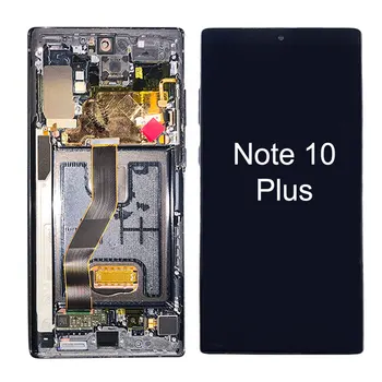 Hot Sale Original LCD Display Touch Screen For Samsung Galaxy For Samsung Note 10 Plus lcd screen replacement With Frame
