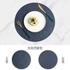 Round - dark blue