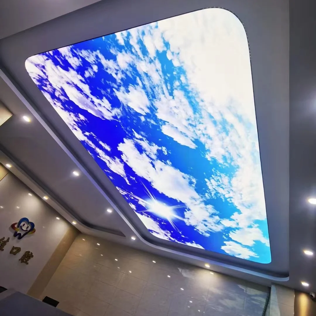 ZHIHAI Pop False Ceiling Designs for Kids Living Room 3d Print Stretch Ceiling Film