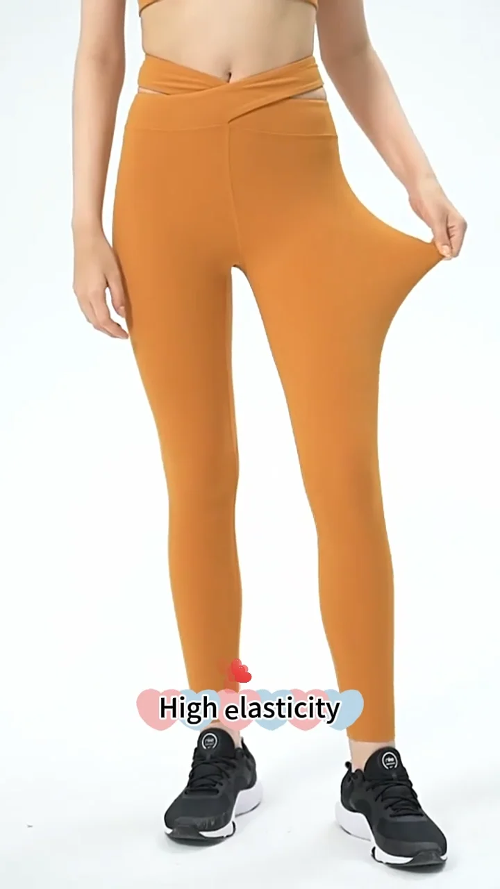 Custom Fashion Yoga Pants Nylon Soft Butt Lift Leggings Sportswear High ...