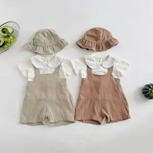 Newborn Baby Cute Unisex Cotton Romper Solid Pattern Summer Autumn Seasons ODM Supply