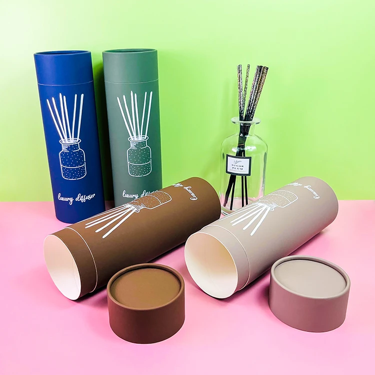 New Design Rigid Cardboard Fragrance Reed Diffuser Gift Packaging  Tube