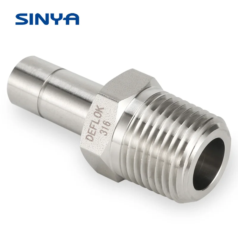 Hex Reducing Nipple Swagelok Type CF8M (316) Stainless Steel S.S. 1 Inch1-1/4in R(T) Male High Pressure Hex Reducing