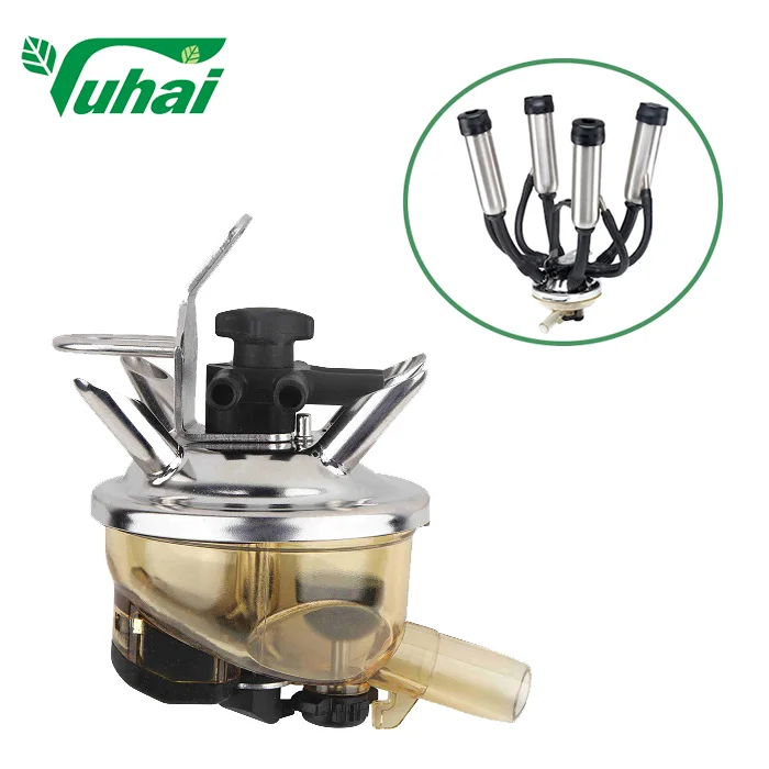 300CC Cow Milking Machine Cluster 514g Weight Flat Interface Style, Milk Claw