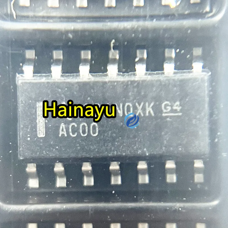 Hainayu SN74AC00DR Screen Printing AC00 Grid and Inverter Chip Patch SOP14 Electronic Component Chip IC with Single Order for