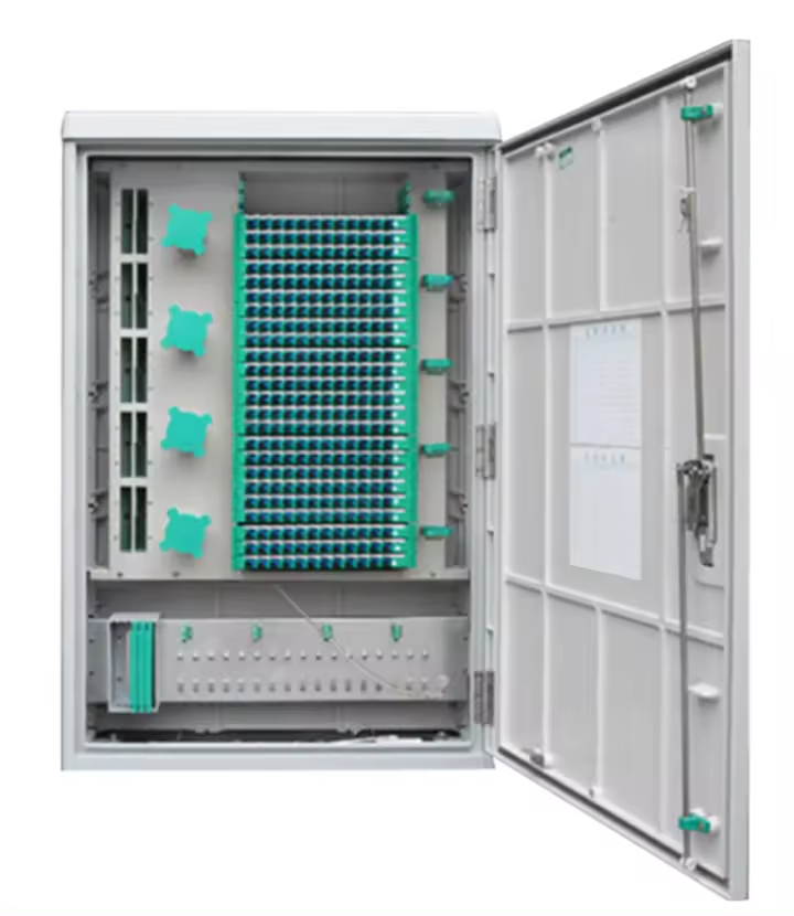 FTTH FTTB FTTX Network Solution ODF 288 Cores Outdoor Fiber Optical Cross Connection Cabinet Rack Mount Distribution Box