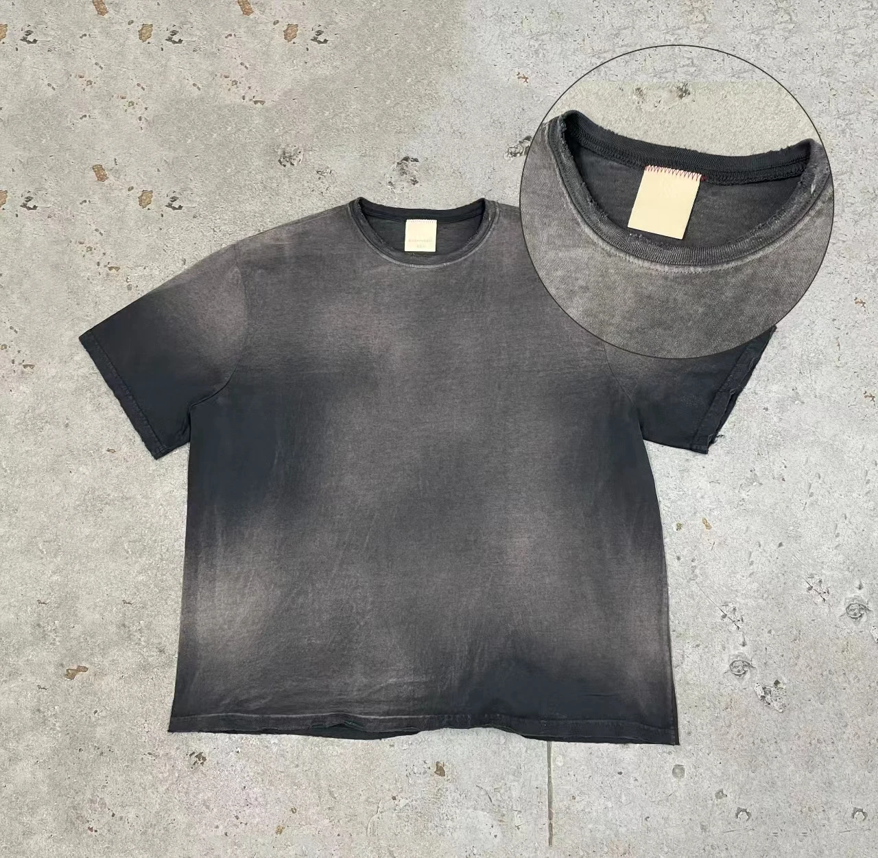 Men's Tshirt Oversized Blank Tshirt Acid Wash Heavyweight Sun Fade Wash Boxy Cropped Distressed Vintage Tshirts for Men
