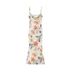 Picture color slip dress