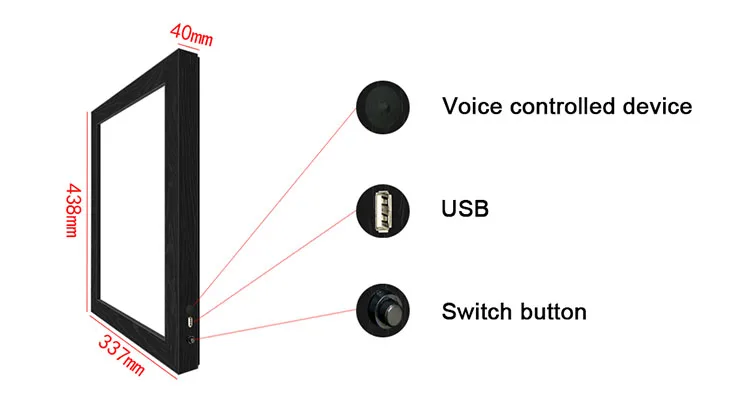 Линзовидный световой короб 3D постер линзовидные