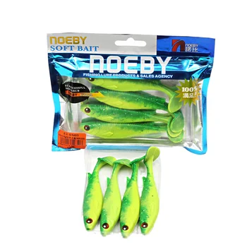 Mermaid T-tail Soft Fish Lure, Universal Freshwater Saltwater Soft Worm Bait for Pond Bass Fishing Tackle – Soft Lure – view 2