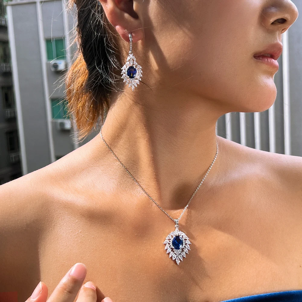 Elegant Necklace and Earrings Set by Qoolady - Perfect for Weddings