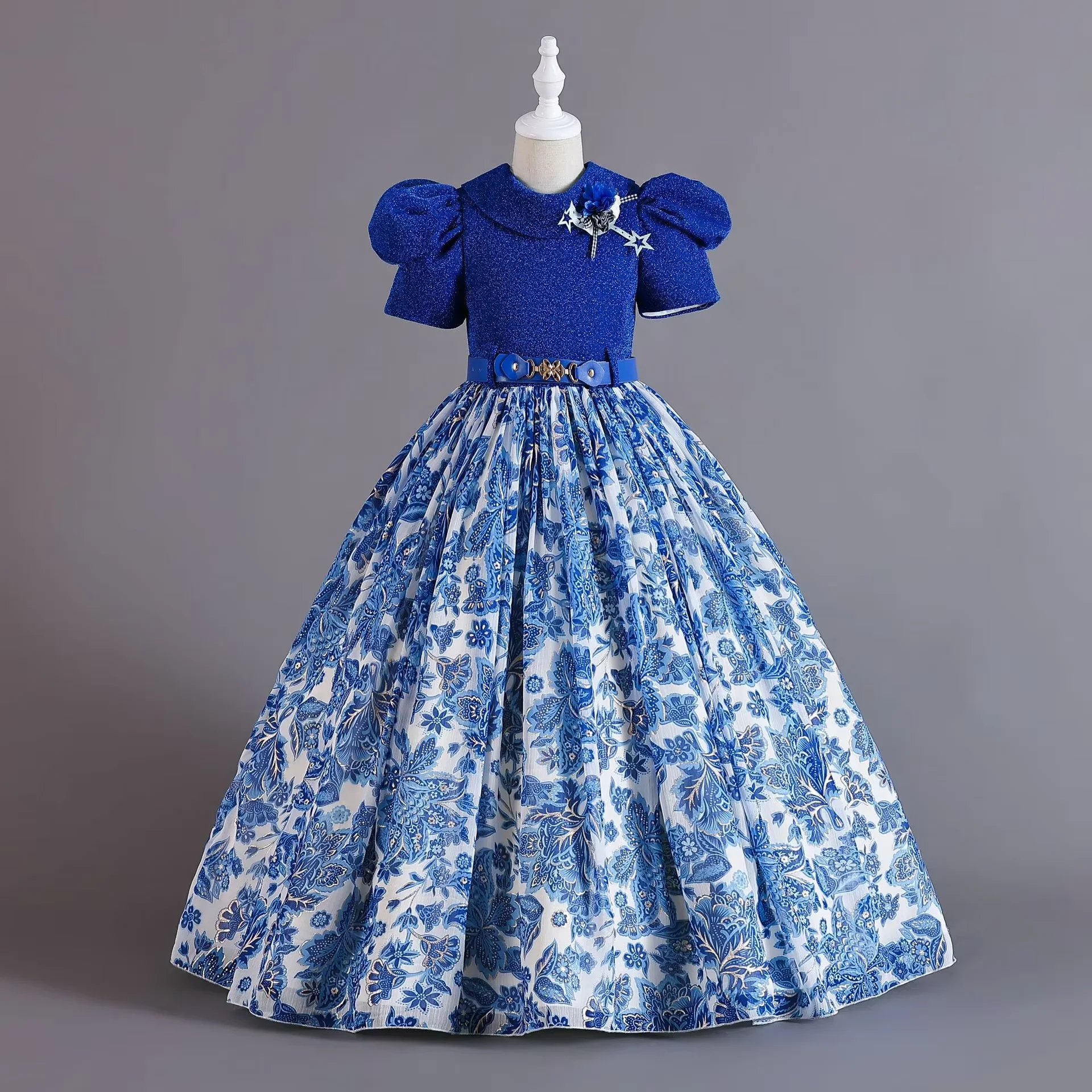 ※本日限定価格！！　vintage flower dress セール】SATIN JACQUARD FLOWER DRESS（ワンピース）｜Ameri