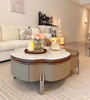 Accessories Storage Coffee Table Nordic Luxury Delicacy Quality Coffee Tables Trendy Universal Mesa Auxiliar Trendy Furniture