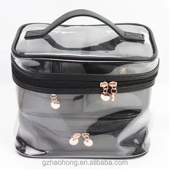 Cosmetic Pouch Makeup Bag Beauty Washing Bag New 4 in 1 Professional Big Storage Travel Style of The PVC for Girls 40 Plain