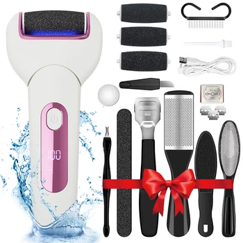 Electric Callus Remover for Feet Rechargeable Electronic Foot File Pedicure Tools Professional Waterproof Foot Scrubber File