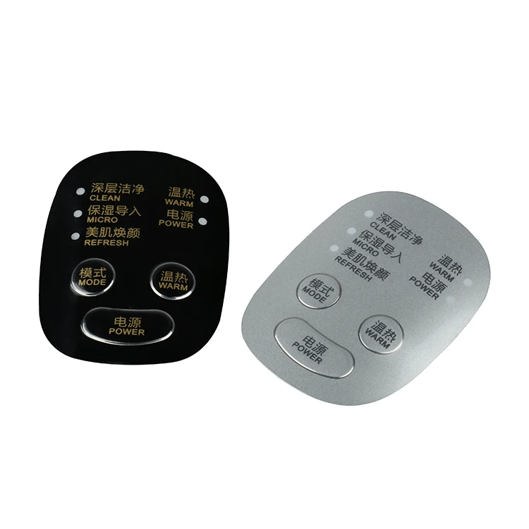 Reverse Printing Velvet Polycarbonate Film Label Control Front Panel Sticker Membrane Graphic Overlay