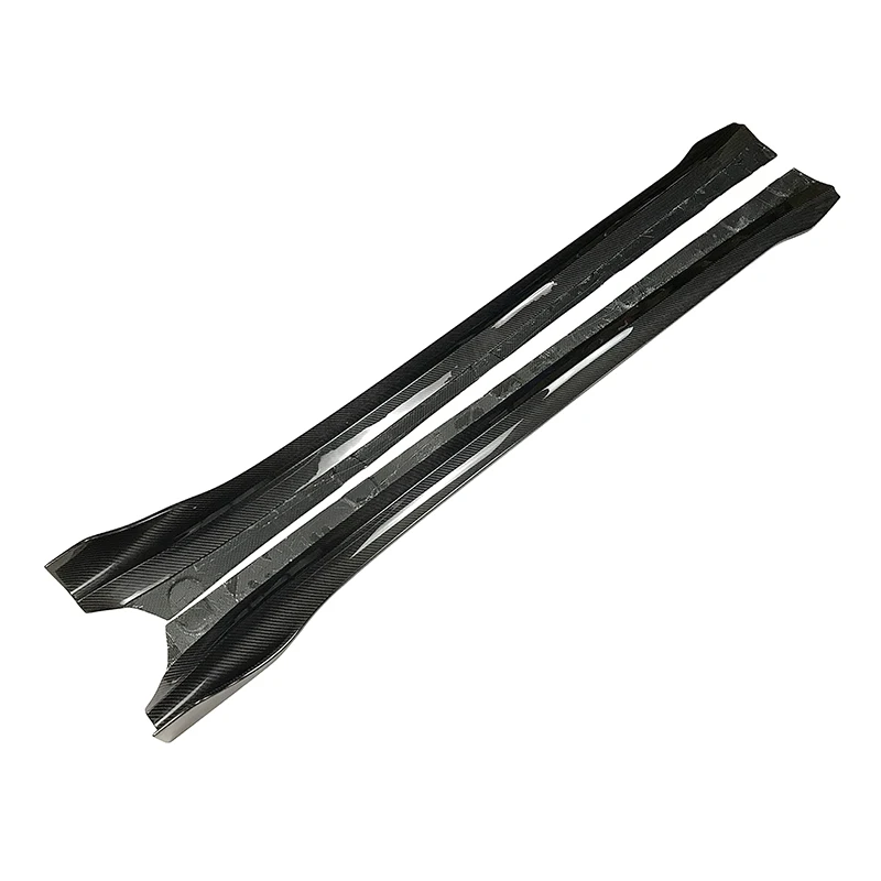 high performance auto carbon fibers parts accessroeis 2 side skirts model 3