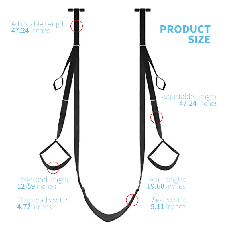 Sexe Swing / Sling Réglable Pour Adulte - Accessoire Bondage Couple, Jeu SM, Neuf