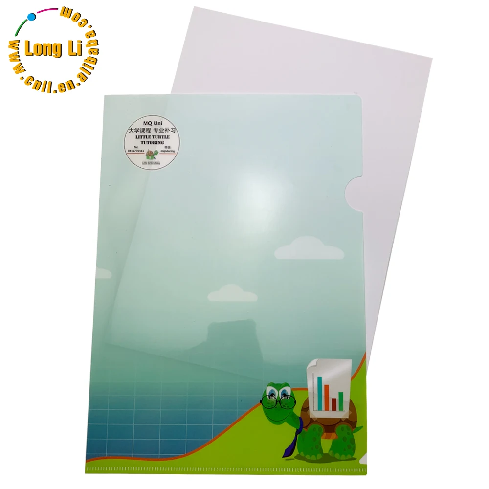 To Grade Folder Top Grade Custom A4 Transparent L-Shape PP Lever Arch File Folder with ...