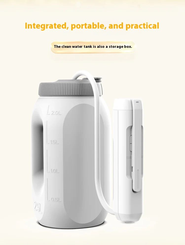 Newest Foldable Nozzle Portable Bidet Sprayer with 1600mAh Rechargeable Battery Handheld Travel Toilet Personal Hygiene Device details