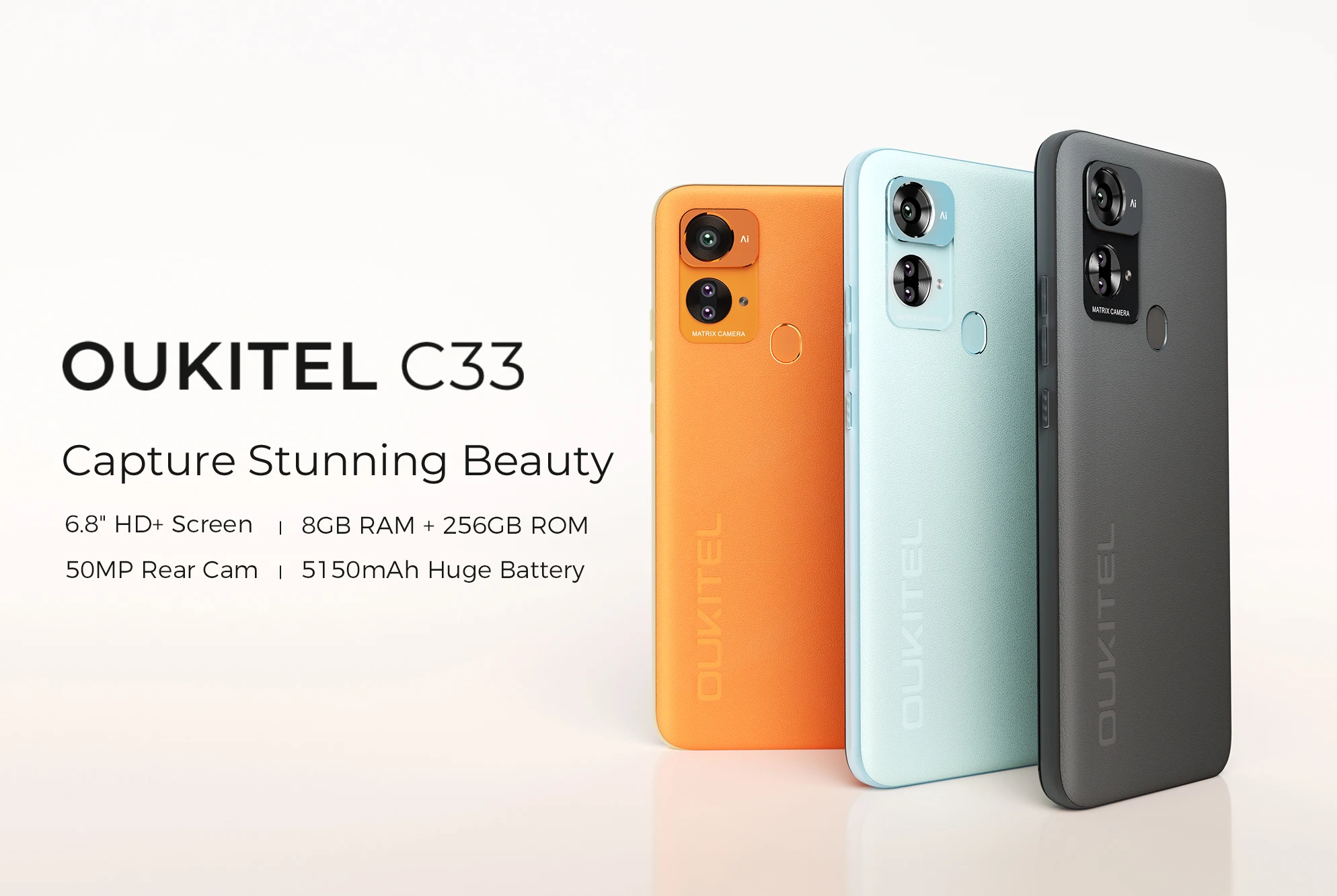 Oukitel C33 6.8 Inch screen Face ID Unlock Mobile Phone 5150mAh Battery Android  13 4G Smartphone| Alibaba.com