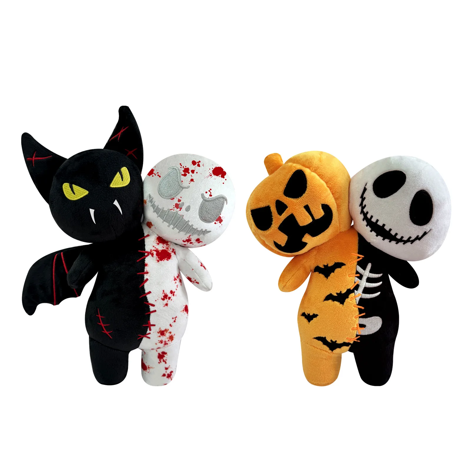 2024 Halloween Doll - Double-Headed Pumpkin Plush Toy