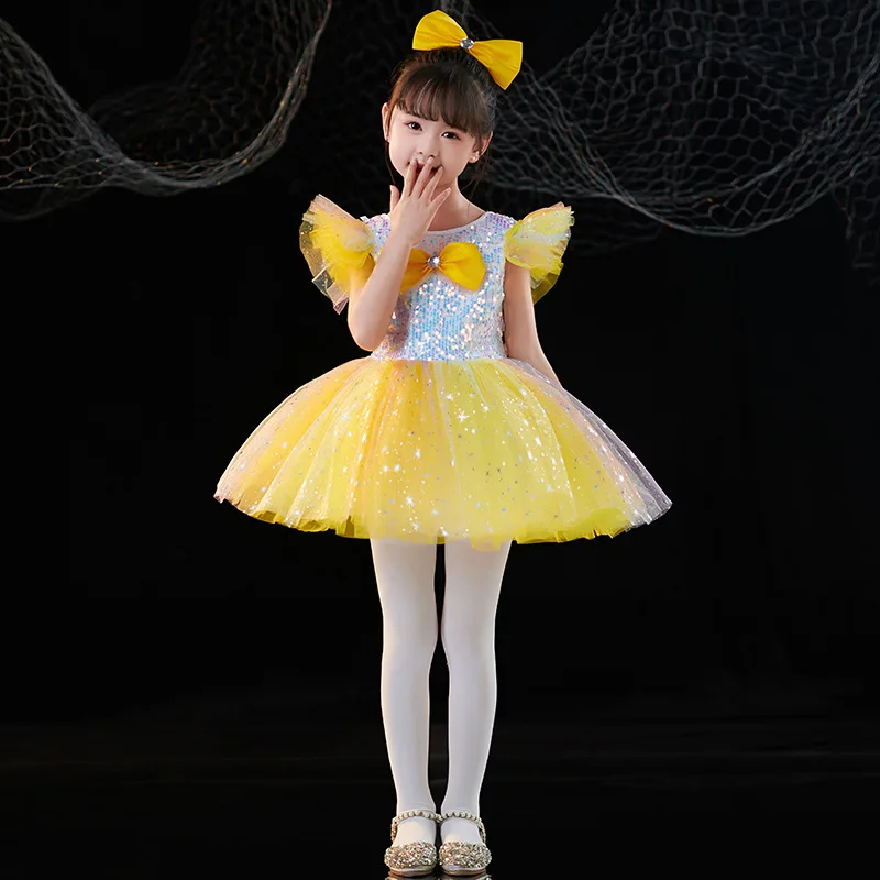 Jupe Tutu Enfant à Paillettes Étoilées | Tulle Doux, Taille Élastique | Pour Fille 1 à 10 Ans | Idéale Fête, Princesse, Spectacle