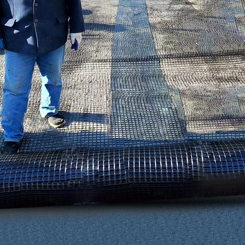 Fiberglass Geogrid for Driveway & Road Construction Asphalt Reinforcement Fiber Grid Paver for Gravel Retaining Wall Application