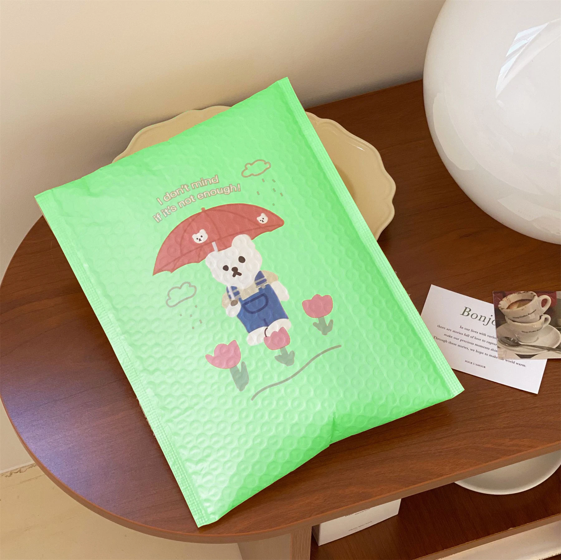 Customized Logo Printed Waterproof Plastic Bubble Mailer Padded Envelopes Plastic Bags