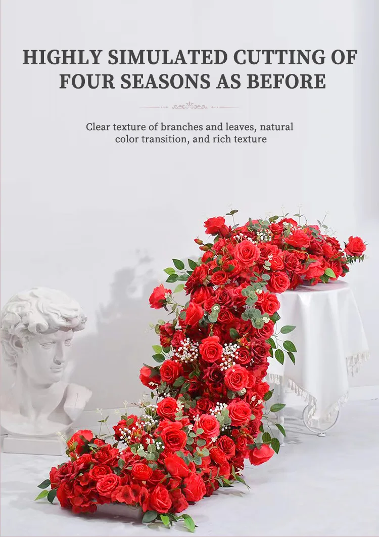 Faux Plants White Silk Vine Garland Artificial Hanging Wisteria Flowers