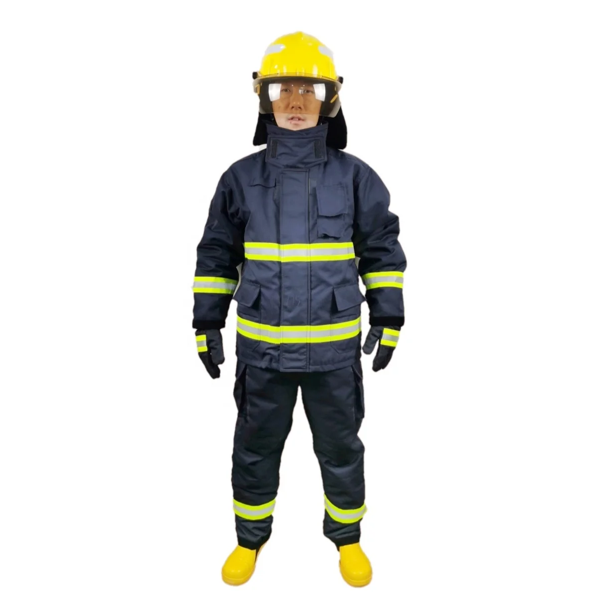 Long Sleeve Fireman Fighter protection Resistant Retardant Fire Fighting Suit