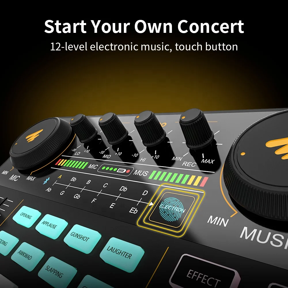 Alibaba.com: MAONO AU-AM200 Adjustable Volume Audio Mixer, 4 Channels ...