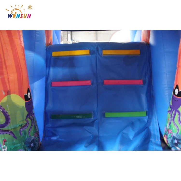 
 Надувной аквапарк с препятствиями на морском острове, надувной батут, батуты, Воздушные Замки с горкой  