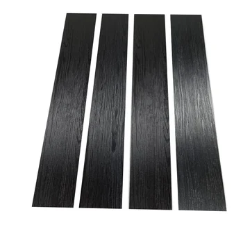 Black Self Adhesive PVC Flooring Wood Grain Waterproof lvt Peel And Stick Dry Vinyl Flooring