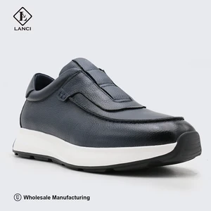 LANCI Sport Shoes Manufacturers in China Cowhide Leather Shoes Casual Shoes Men Sneaker Luxury Sneakers for Men