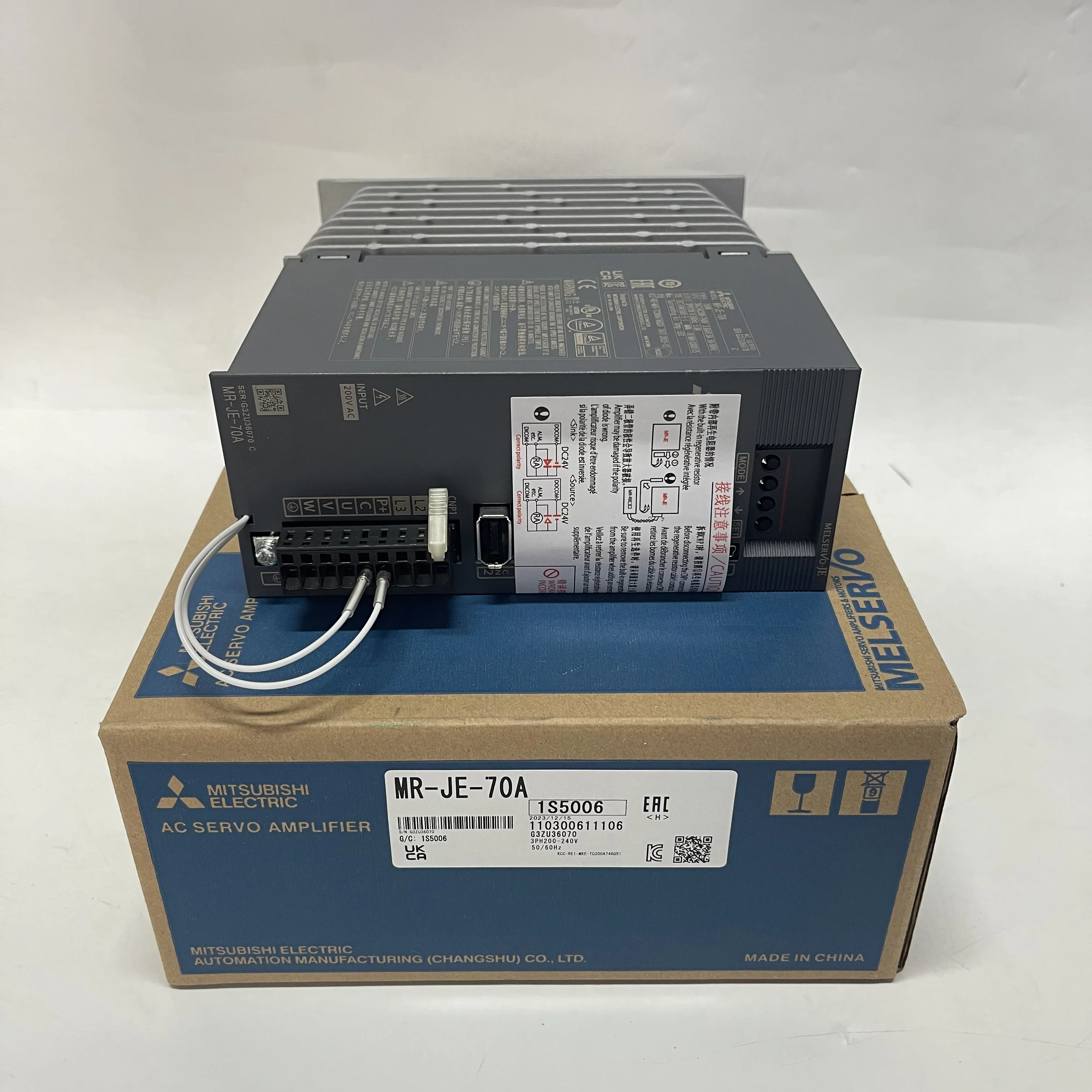 Mitsubishi AC Servo Amplifier MR-JE-70A Mitsubishi AC Servo Amplifier MR-JE-70A