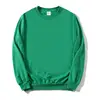 Sweat-shirt à col rond vert herbe