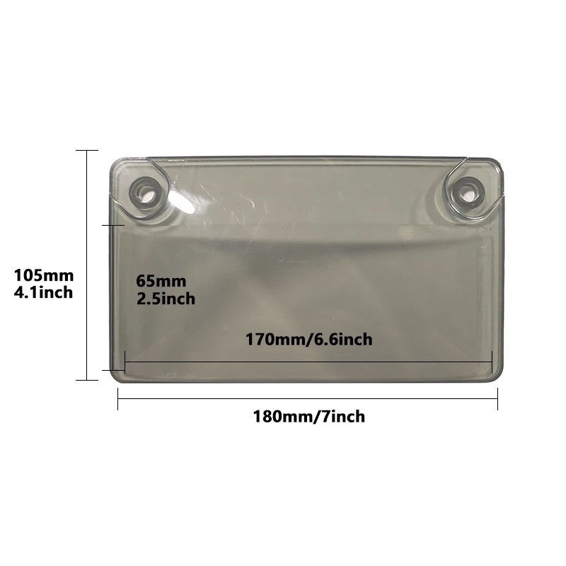 Motorcycle Bubble Tinted License Plate Cover Tag Frame for US Car License supplier