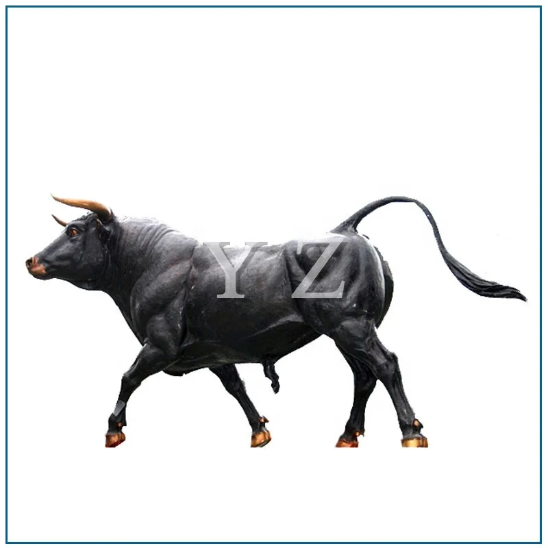Scultura Decorativa di Animale da Fattoria per Esterni, Statua di Mucca in Vetroresina a Grandezza Naturale per Giardino in Vendita