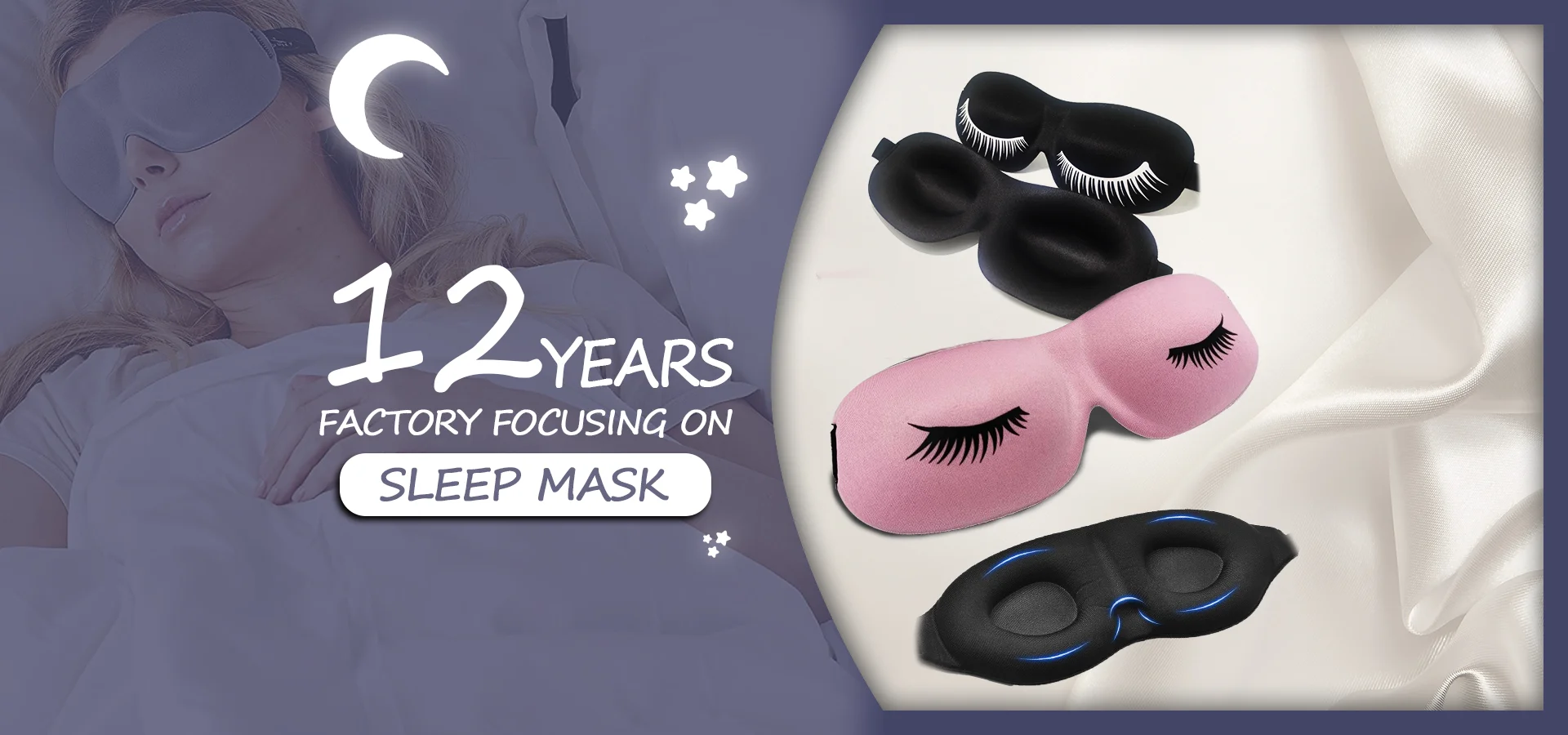 2023 Eyelash Extension Sleeping Mask With 2cm Deep Eye Socket,3d Eye