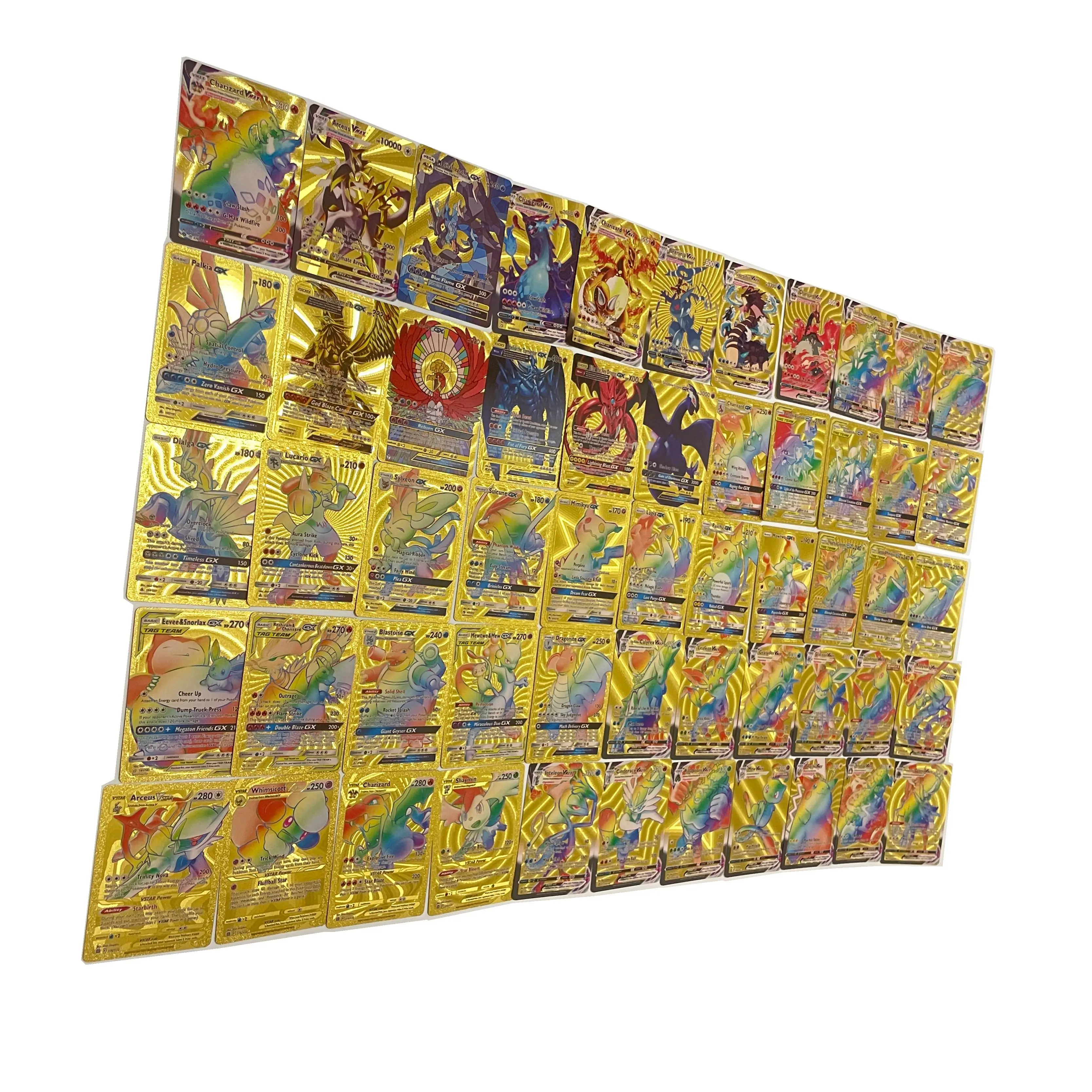 Rare Golden Charizard Pokmon Card Set - 55pcs Waterproof Valuables for  Collectors | Charizard GX, VMAX & More